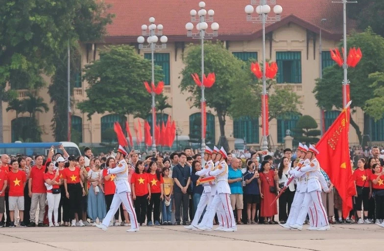 Flag-raising ceremony marks 79th National Day Flag-raising ceremony marks 79th National Day