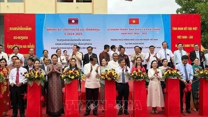 Vietnamese-funded Thong Nhat secondary school inaugurated in Laos' Khammouane