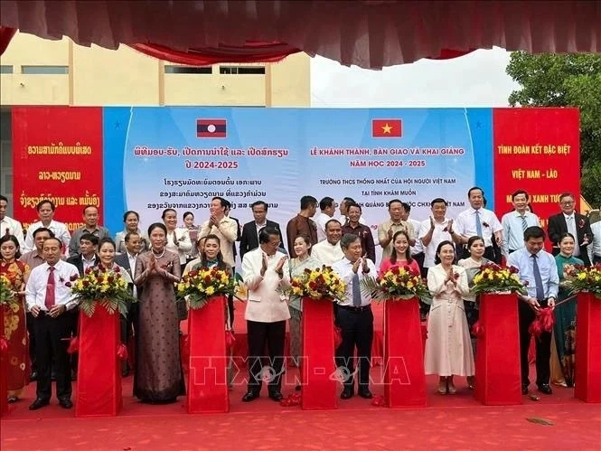 Vietnamese-funded Thong Nhat secondary school inaugurated in Laos' Khammouane