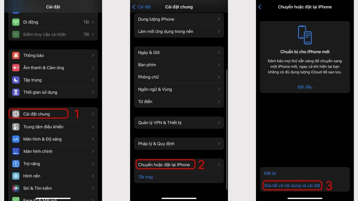 Cách reset và khôi phục cài đặt gốc cho iPhone