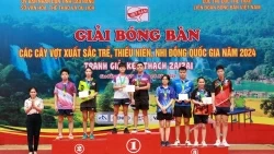 Bóng bàn CAND - T&T về nhất toàn đoàn với 14 huy chương vàng giải trẻ quốc gia