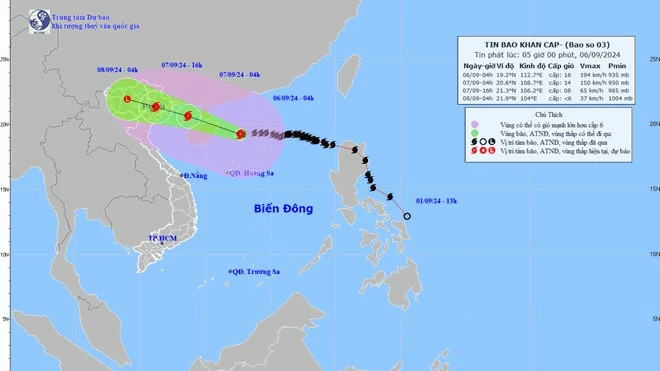 Ngày Mai (7/9), học sinh Hà Nội nghỉ học tránh bão Yagi