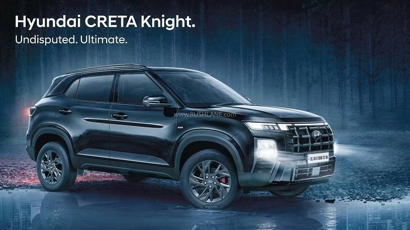 Cận cảnh Hyundai Creta Knight 2024 ra mắt tại Ấn Độ, giá từ 427 triệu đồng