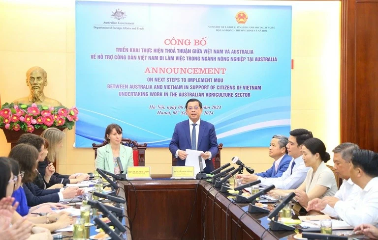 Công bố thông tin triển khai tuyển dụng lao động Việt Nam đi làm việc trong ngành nông nghiệp tại Australia