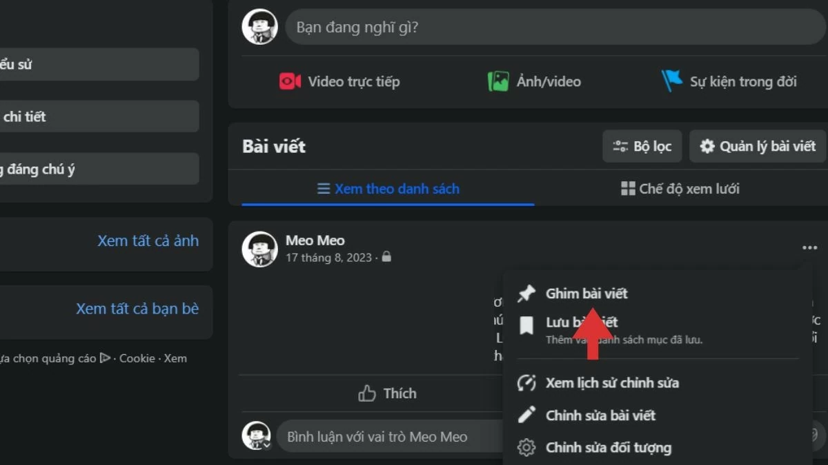 Top 4 cách ghim bài viết trên Facebook cá nhân nhanh, đơn giản