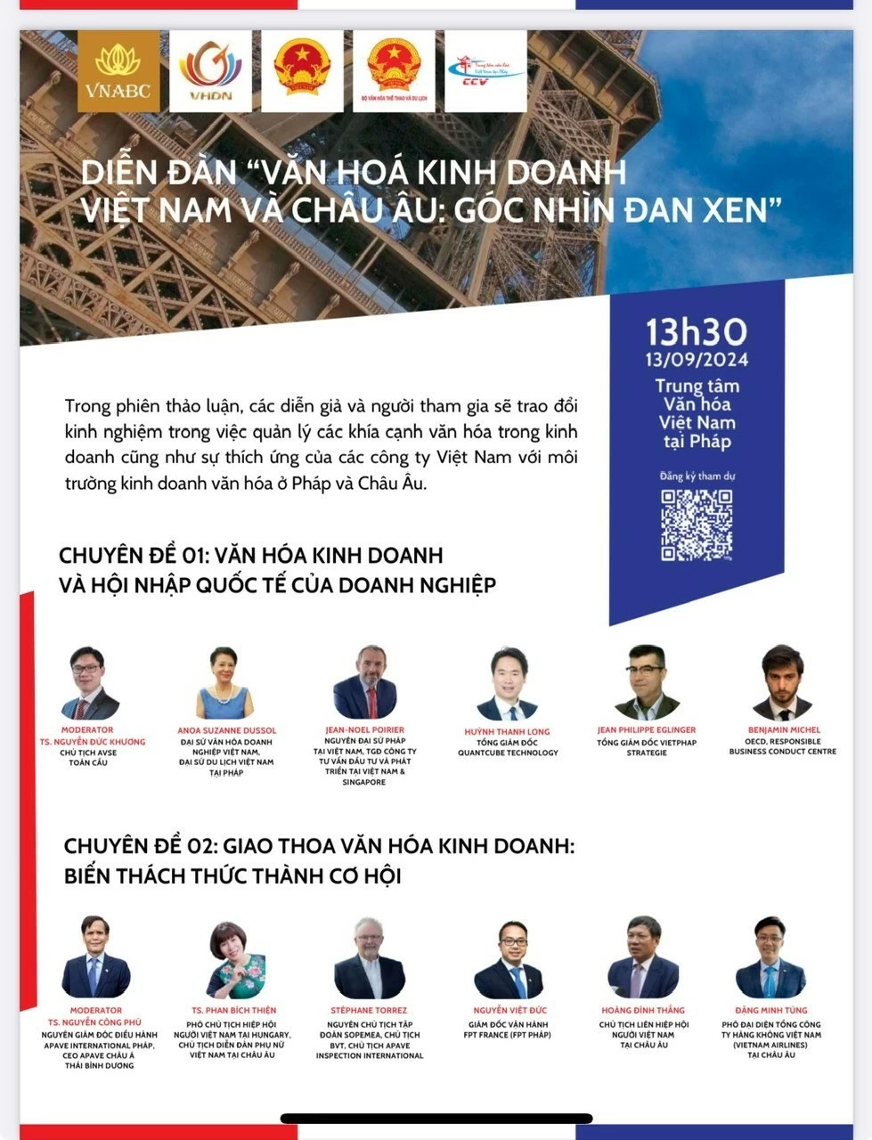 Ngày văn hoá doanh nghiệp Việt Nam ở nước ngoài lần đầu tiên sẽ được tổ chức tại Pháp