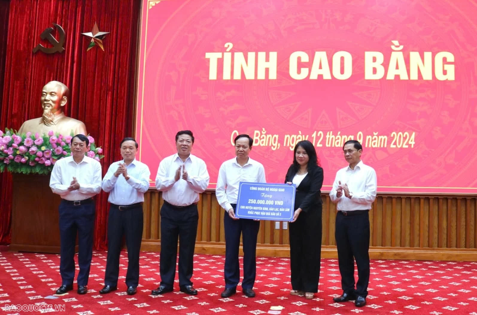 Phó Thủ tướng Bùi Thanh Sơn làm việc với Tỉnh ủy Cao Bằng