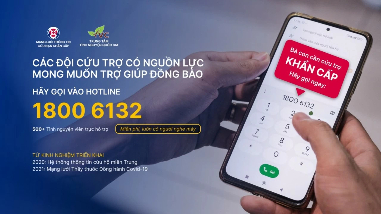 Kết nối hàng trăm tình nguyện viên tới đồng bào 16 tỉnh miền Bắc bị ảnh hưởng bởi bão Yagi