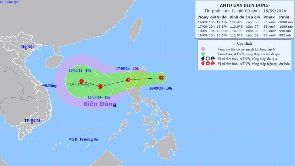 du bao dien bien ap thap nhiet doi se di vao bien dong kha nang manh thanh bao gio cap 7 8 giat cap 9 10