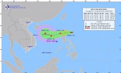 Dự báo tác động của áp thấp nhiệt đới: Từ sáng 17/9, phía Đông khu vực Bắc Biển Đông mưa rào, giông mạnh, sóng cao 2-4m, biển động