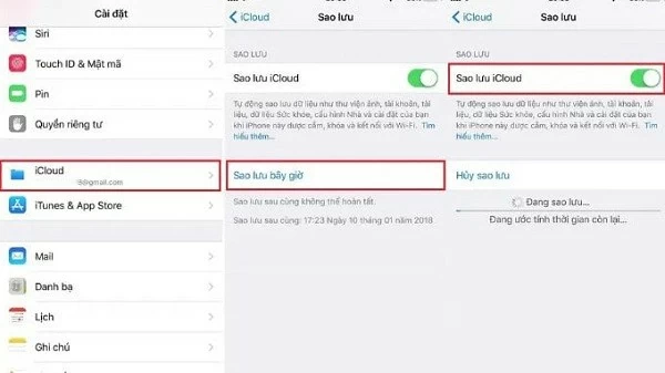 Người dùng có thể sao lưu iPhone qua iCloud hoặc iTunes