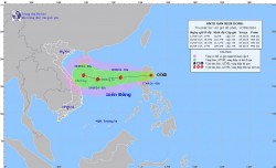 Dự báo áp thấp nhiệt mạnh thành bão: Gió gần tâm bão đi qua cấp 8, giật cấp 10; tàu thuyền chịu tác động của lốc xoáy, gió mạnh, sóng lớn