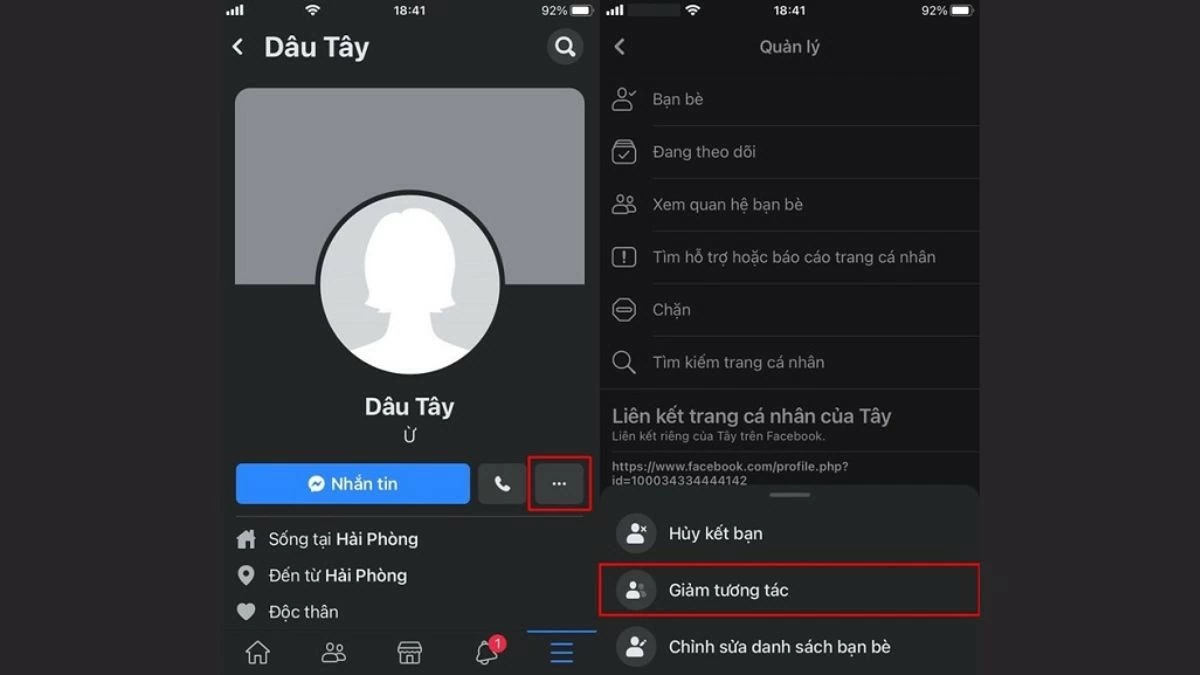 Giảm tương tác Facebook với bạn bè mà không cần block đơn giản