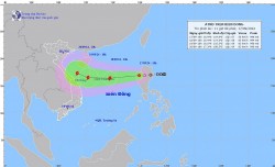 Áp thấp nhiệt đới đi vào Biển Đông, có khả năng mạnh thành bão, cường độ gió cấp 8-9, giật cấp 10-11