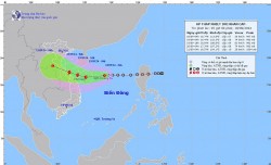 Dự báo ảnh hưởng của áp thấp nhiệt đới/bão: Vùng đất liền ven biển Hà Tĩnh-Quảng Ngãi gió mạnh dần; Bắc-Trung Trung Bộ mưa to đến rất to