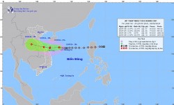 Dự báo diễn biến áp thấp nhiệt đới/bão: Di chuyển hướng Tây, tiến gần về phía Đà Nẵng, ảnh hưởng khu vực đất liền Hà Tĩnh-Quảng Nam