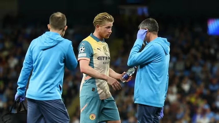 Man City hòa Inter Milan, Kevin De Bruyne chấn thương, nguy cơ lỡ trận Man City vs Arsenal