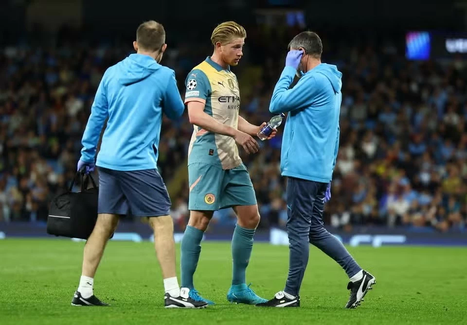 Man City hòa Inter Milan, Kevin De Bruyne chấn thương, nguy cơ lỡ trận Man City vs Arsenal