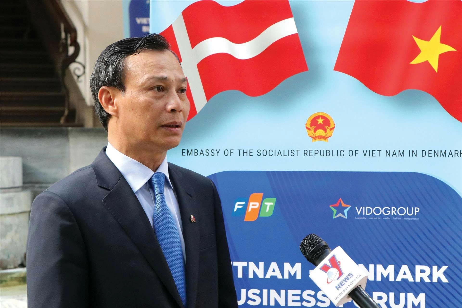 Đại sứ Việt Nam tại Đan Mạch Lương Thanh Nghị. (Nguồn: TTXVN)