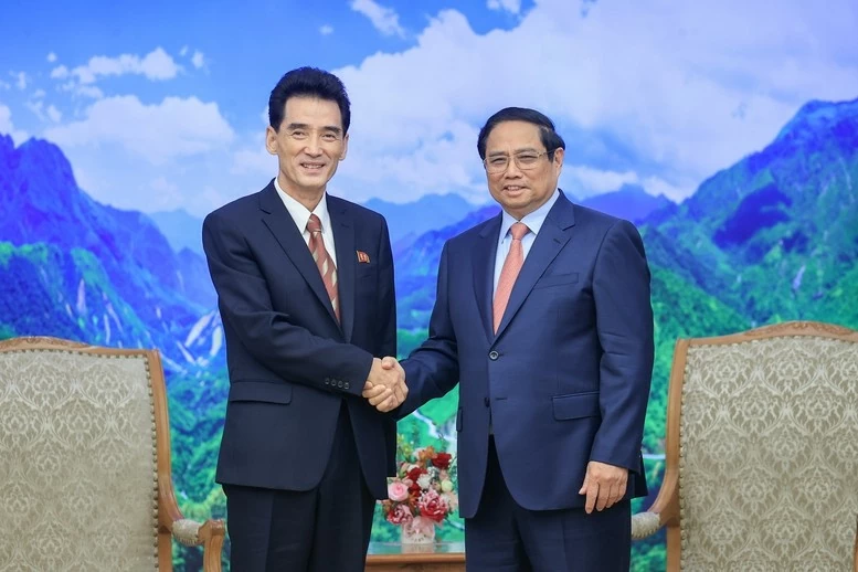 Thủ tướng Chính phủ tiếp Đại sứ Triều Tiên, nêu mục tiêu thúc đẩy hợp tác Thủ tướng Chính phủ tiếp Đại sứ Triều Tiên, nêu mục tiêu thúc đẩy hợp tác