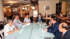 Party Secretary Nguyen Trong Nghia meets with Communist Party USA in New York