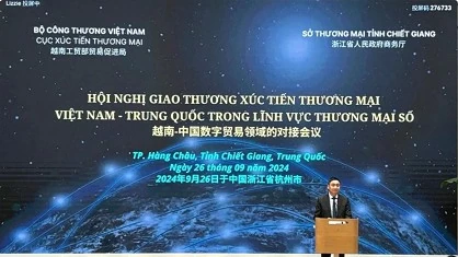 Conference on promoting Vietnam-China trade in digital commerce was held in Hangzhou