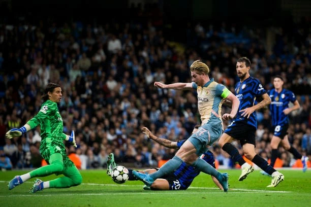 De Bruyne dính chấn thương ở trận hòa Inter.