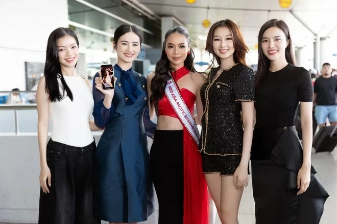 Á hậu Ánh Vương đã lên đường “chinh chiến” Miss Asia Pacific International 2024.