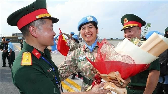 Đội Công binh số 2 hoàn thành xuất sắc nhiệm vụ, về nước an toàn