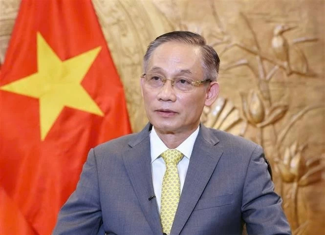 Secretary of the CPV Central Committee and head of its Commission for External Relations Le Hoai Trung (Photo: VNA)