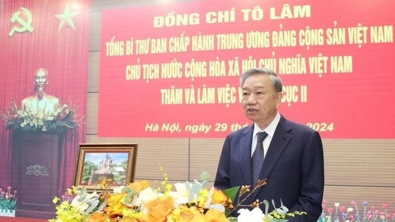 Tổng Bí thư, Chủ tịch nước Tô Lâm thăm, làm việc với Tổng cục II