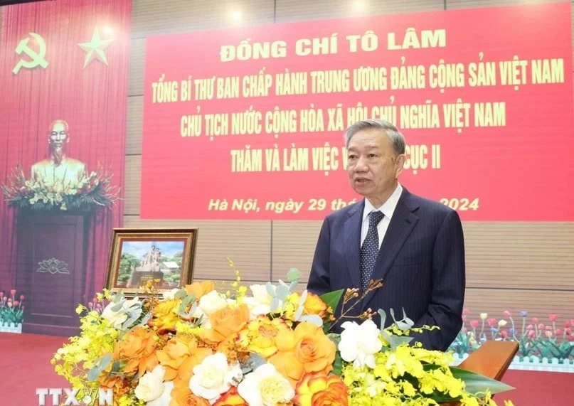 Tổng Bí thư, Chủ tịch nước Tô Lâm thăm và làm việc với Tổng cục II Tổng Bí thư, Chủ tịch nước Tô Lâm thăm, làm việc với Tổng cục II