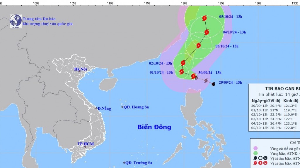 du bao thoi tiet bao krathon gio giat cap 17 hien tai khong co kha nang anh huong den vung ven bien dat lien nuoc ta