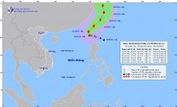 Bão Krathon trở thành cơn bão số 5, phía Đông Bắc khu vực Bắc Biển Đông biển động dữ dội, sóng cao 7-9m