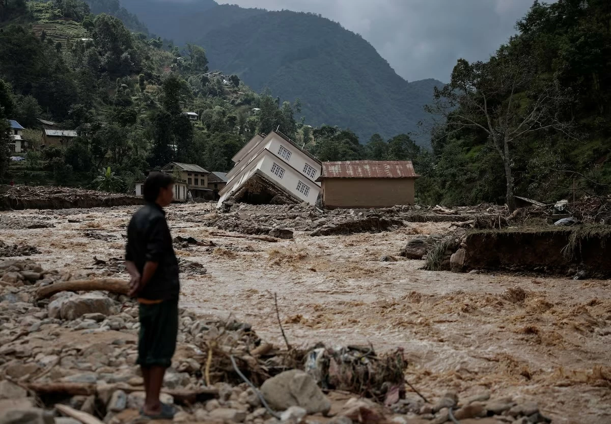 Nepal ‘vật lộn’ với lũ lụt và lở đất nghiêm trọng trên diện rộng