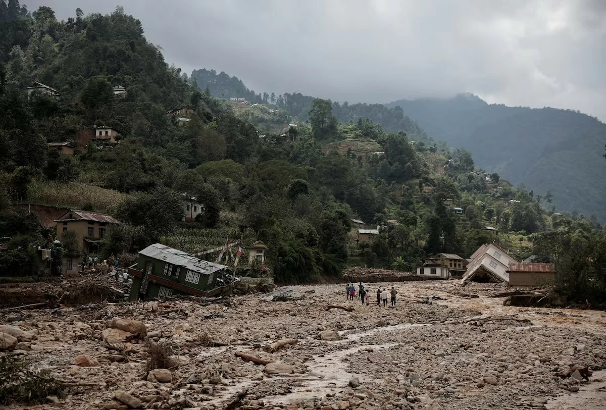 Nepal ‘vật lộn’ với lũ lụt và lở đất nghiêm trọng trên diện rộng