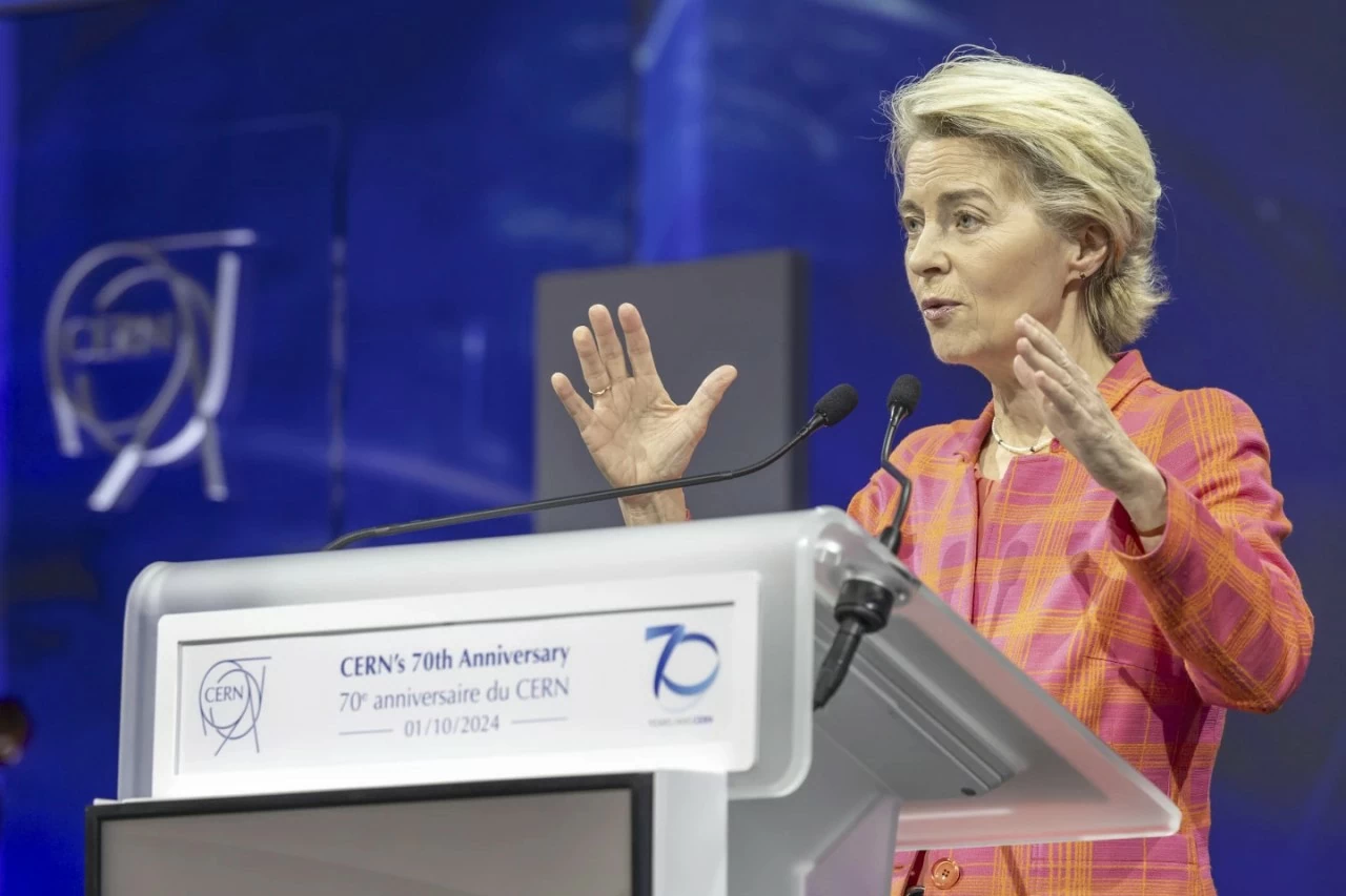 Bà von der Leyen cũng nhấn mạnh vai trò quan trọng của phòng thí nghiệm vật lý CERN trong việc giúp Châu Âu khôi phục lại vị thế trong lĩnh vực khoa học. (Nguồn: AP)