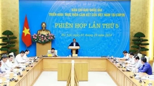 PM Pham Minh Chinh chairs 5th session of National Steering Committee for green transition