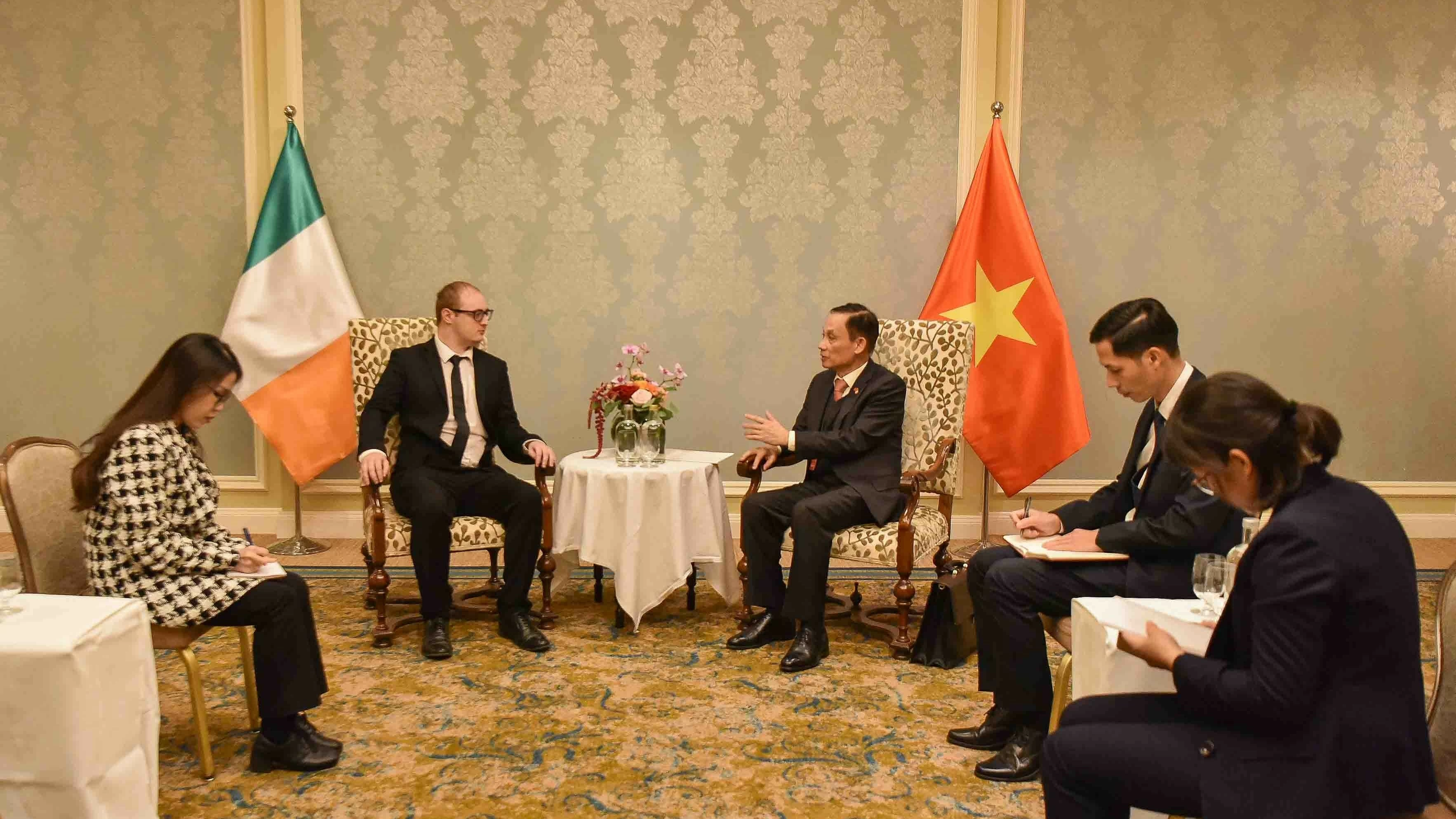 Vietnamese, Irish high-ranking Party officials meet