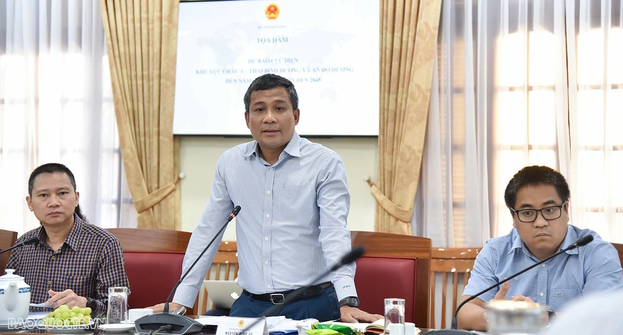 Tọa đàm khoa học về dự báo cục diện khu vực châu Á-Thái Bình Dương và Ấn Độ Dương đến năm 2030, tầm nhìn đến năm 2045 Tọa đàm khoa học về dự báo cục diện khu vực châu Á-Thái Bình Dương và Ấn Độ Dương đến năm 2030, tầm nhìn đến năm 2045