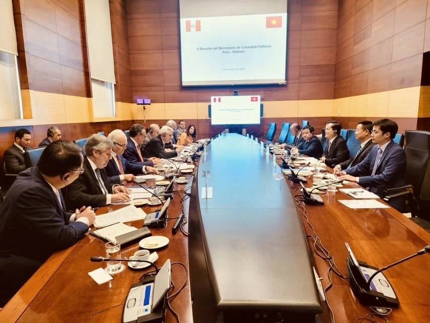 Thứ trưởng Ngoại giao Hà Kim Ngọc đồng chủ trì Tham vấn chính trị lần thứ 5 giữa hai Bộ Ngoại giao Việt Nam-Peru Thứ trưởng Ngoại giao Hà Kim Ngọc đồng chủ trì Tham vấn chính trị lần thứ 5 giữa hai Bộ Ngoại giao Việt Nam-Peru