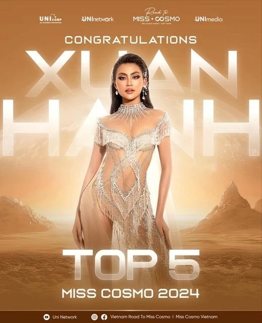 Mỹ nhân Indonesia Ketut Permata Juliastrid Sari đăng quang Miss Cosmo 2024, Xuân Hạnh vào top 5