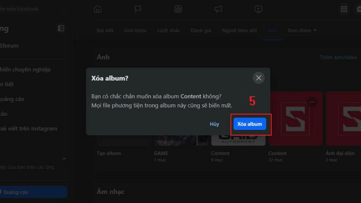 Bật mí cách xóa album ảnh trên Facebook bằng điện thoại, máy tính