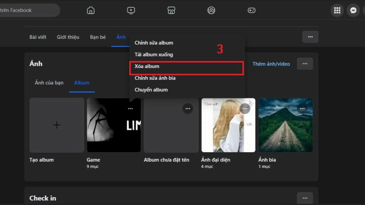 Bật mí cách xóa album ảnh trên Facebook bằng điện thoại, máy tính