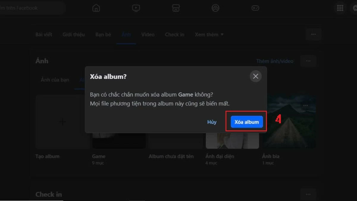 Bật mí cách xóa album ảnh trên Facebook bằng điện thoại, máy tính