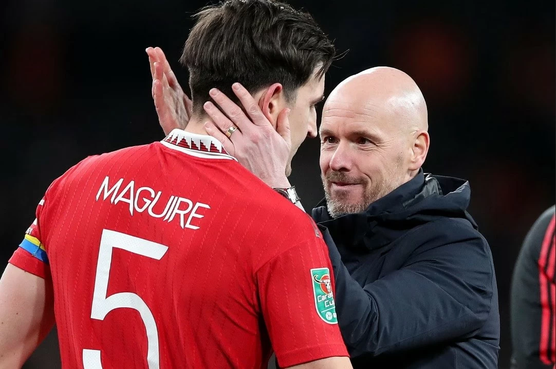 Harry Maguire nói dàn sao MU tự kiểm điểm, thay vì ‘đá’ ghế Ten Hag