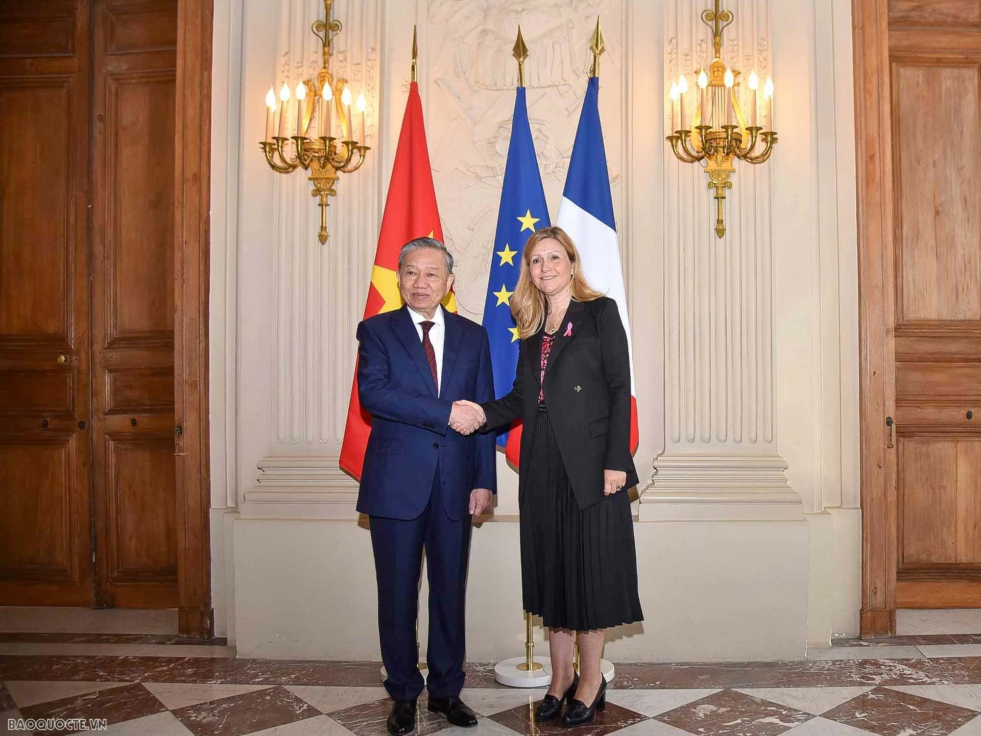 General Secretary, President To Lam meets with President of French National Assembly