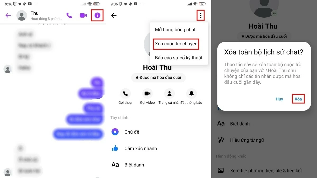 Cách tắt, mở cuộc trò chuyện bí mật trên Messenger trên điện thoại nhanh chóng