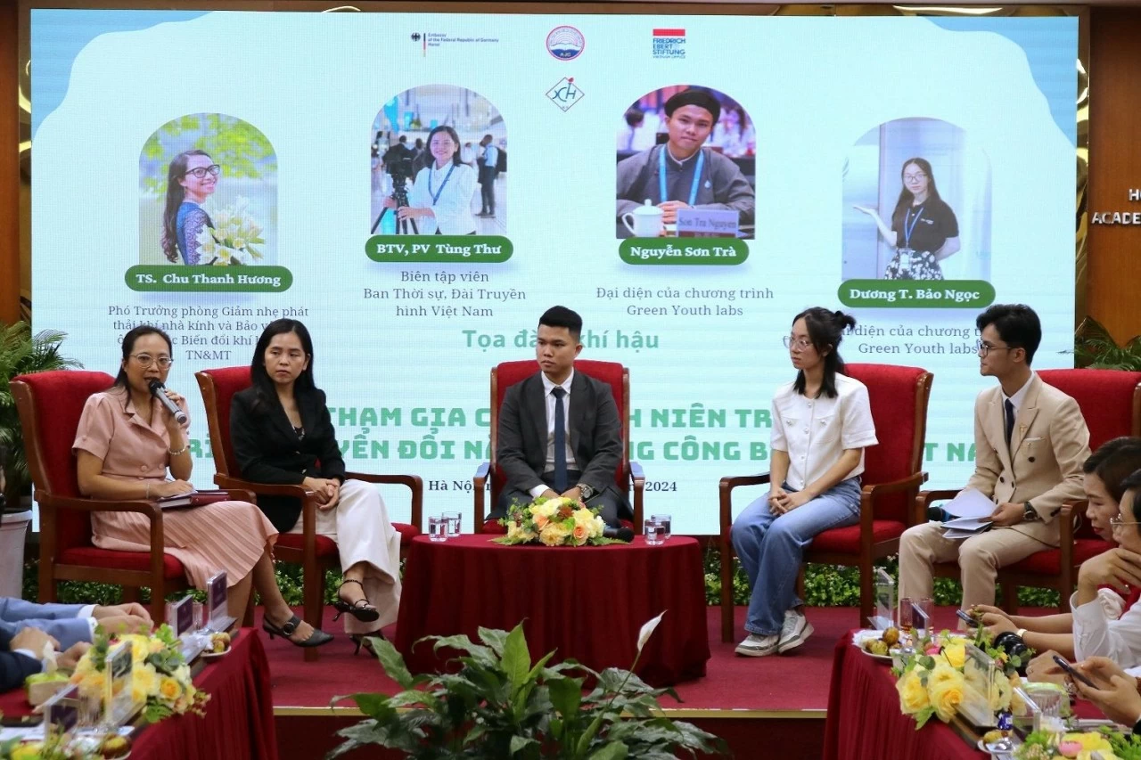 Discussion panel at the event. (Photo: German Embassy in Hanoi)