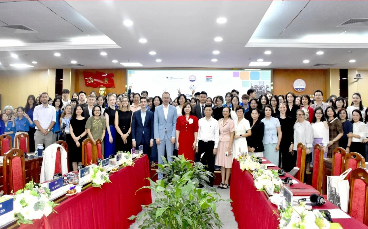 Delegates at the event “Youth Engagement in Vietnam’s Just Transition”. (Photo: German Embassy in Hanoi)